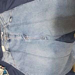 Classic Blue Wide-Leg Women Jeans